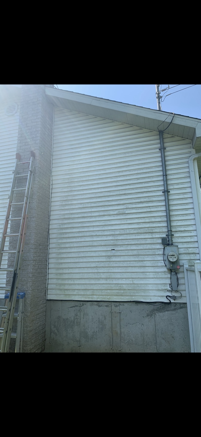 Revêtement de maison avant intervention