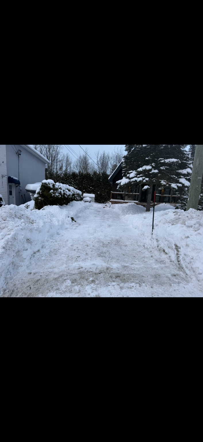 Chemin piétonnier après intervention